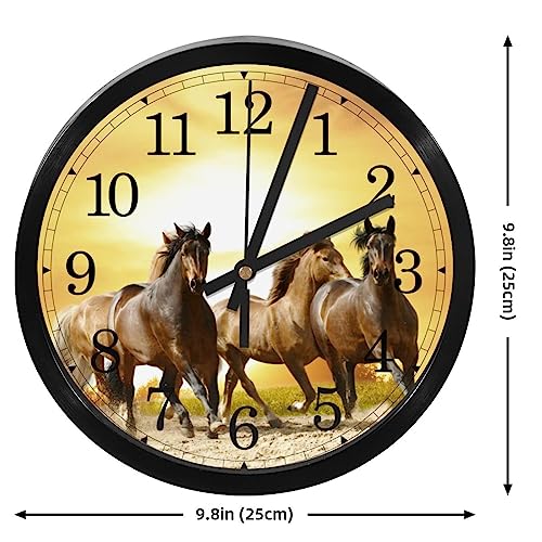 Horloge murale silencieuse sans tic-tac à quartz haute précision