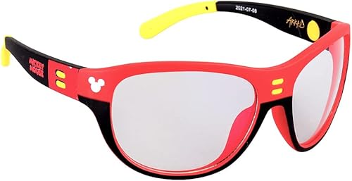 Sun-Staches Disney Mickey and Minnie Blue Light Glasses, Child Eyewear Protection, One Size Fits Most Kids