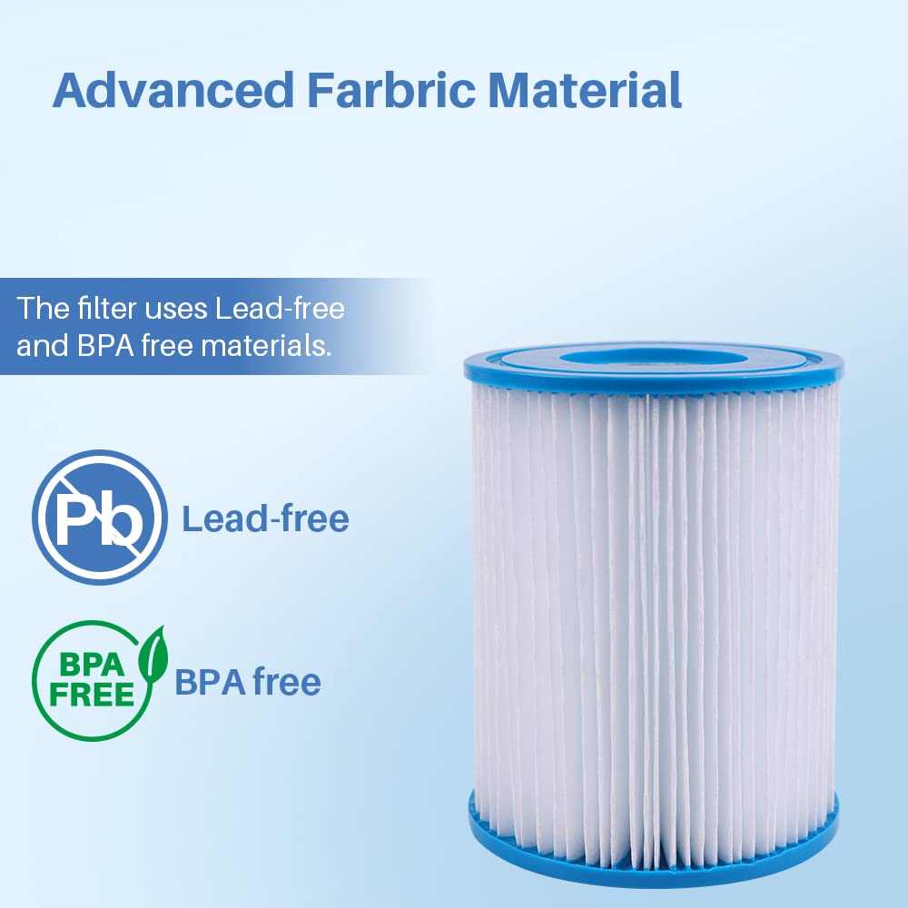 Filters4you- F4Y- PLF-BVII Pool Filter Replacement for Filter Pump, 58094 Filter Pumps Filter Cartridges, 1 Pack