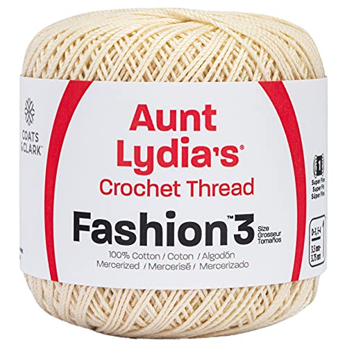 Coats Crochet Fashion Crochet Thread, 3, Bridal White