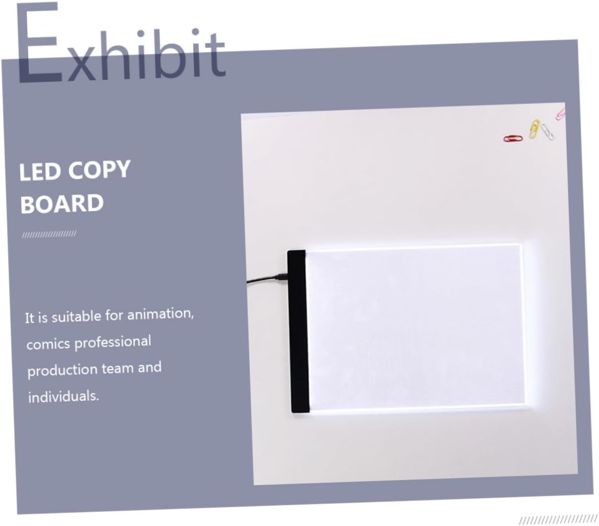 VILLCASE Portable LED Tracing Board USB Rechargeable Light Box for Drawing Painting Sketching with High Transparency Panel Energy Saving Design for Artists