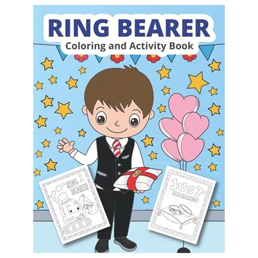 Ring Bearer Coloring and Activity Book: Wedding coloring and activity book for boys (Wedding Coloring for kids)