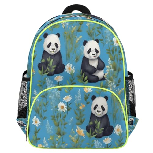 Sac à dos pour enfants motif panda mignon : petit sac d'école et voyage décontracté