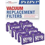 LifeSupplyUSA HEPA Vacuum Filter Replacement Compatible with Neato XV11 XV12 XV15 XV21 XV25 XV Signature Pro Pet & Allergy Robotic Vacuum Cleaners 945-0048 (12-Pack)