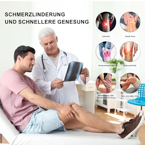 Teylam Kniebandage für Männer/Damen 2er set, Medizinisches knieschoner für Meniskusriss, Arthritis, ACL, Kompression bandage knie für Basketball, Volleyball, Yoga, Laufen, Rechts & links Bein tragbar