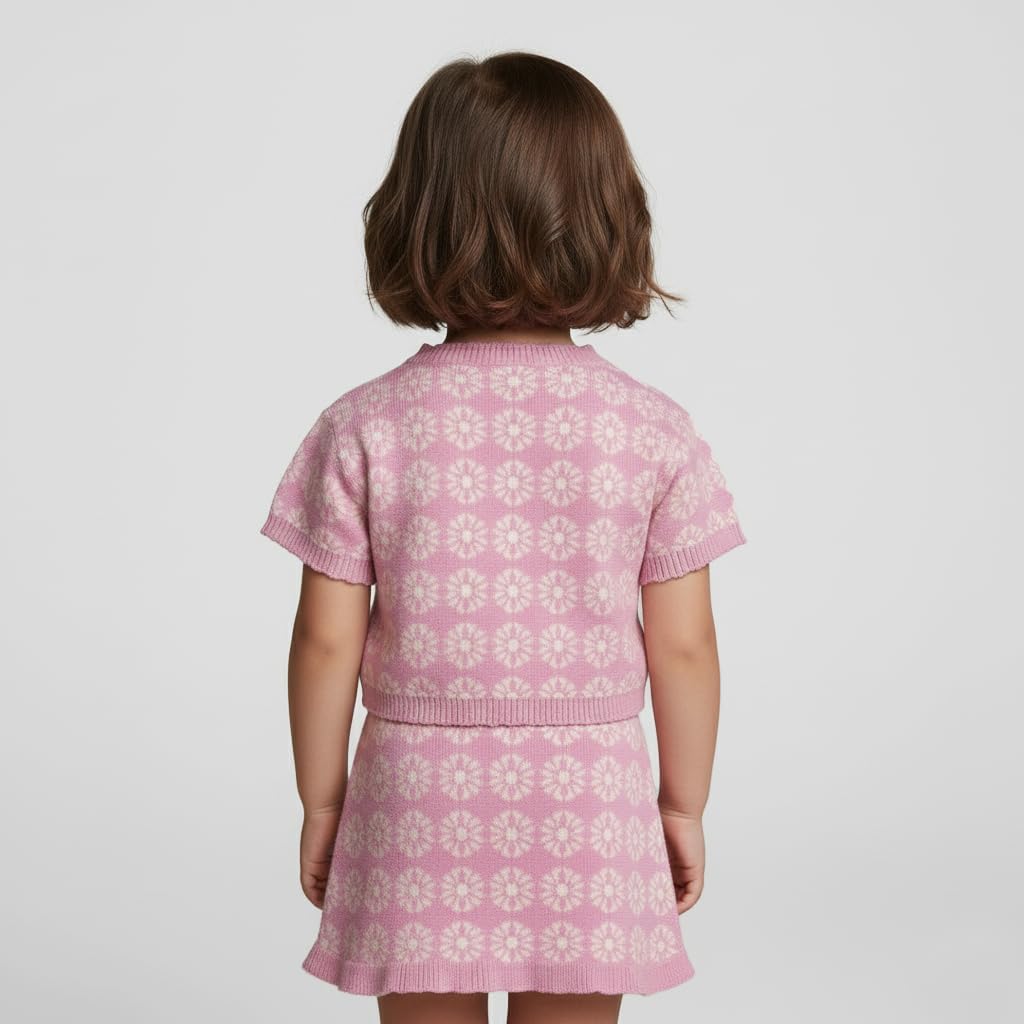 Vince Camuto Clothes Girls’ 2-Piece Sweater Skirt Set with Knit Top & Skirt – Toddler, Little & Big Girls Sizes (2T-12)