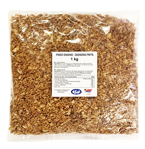 Oignons Frits Origine France 1kg/Sachet - Lot de 1, 2, 3, 4, 5 et 10 Sachets - Livraison Gratuite France - Expédition par la sté Bo Time (1)