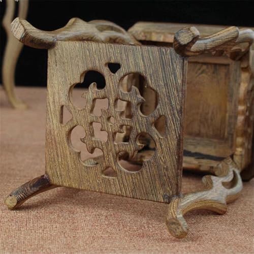 Socle de présentation bonsaï en acajou idée cadeau collectionneur - 6