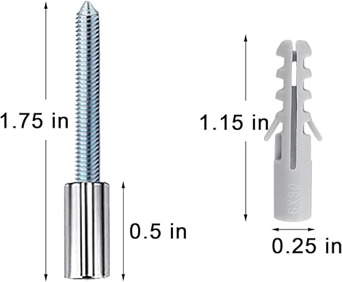 Vista 13 de Metal Numbers for House Outside, 5 Inch Modern House Numbers, DIY Floating Address Numbers with Screws, Rust Free Zinc Alloy, Silver Number 5