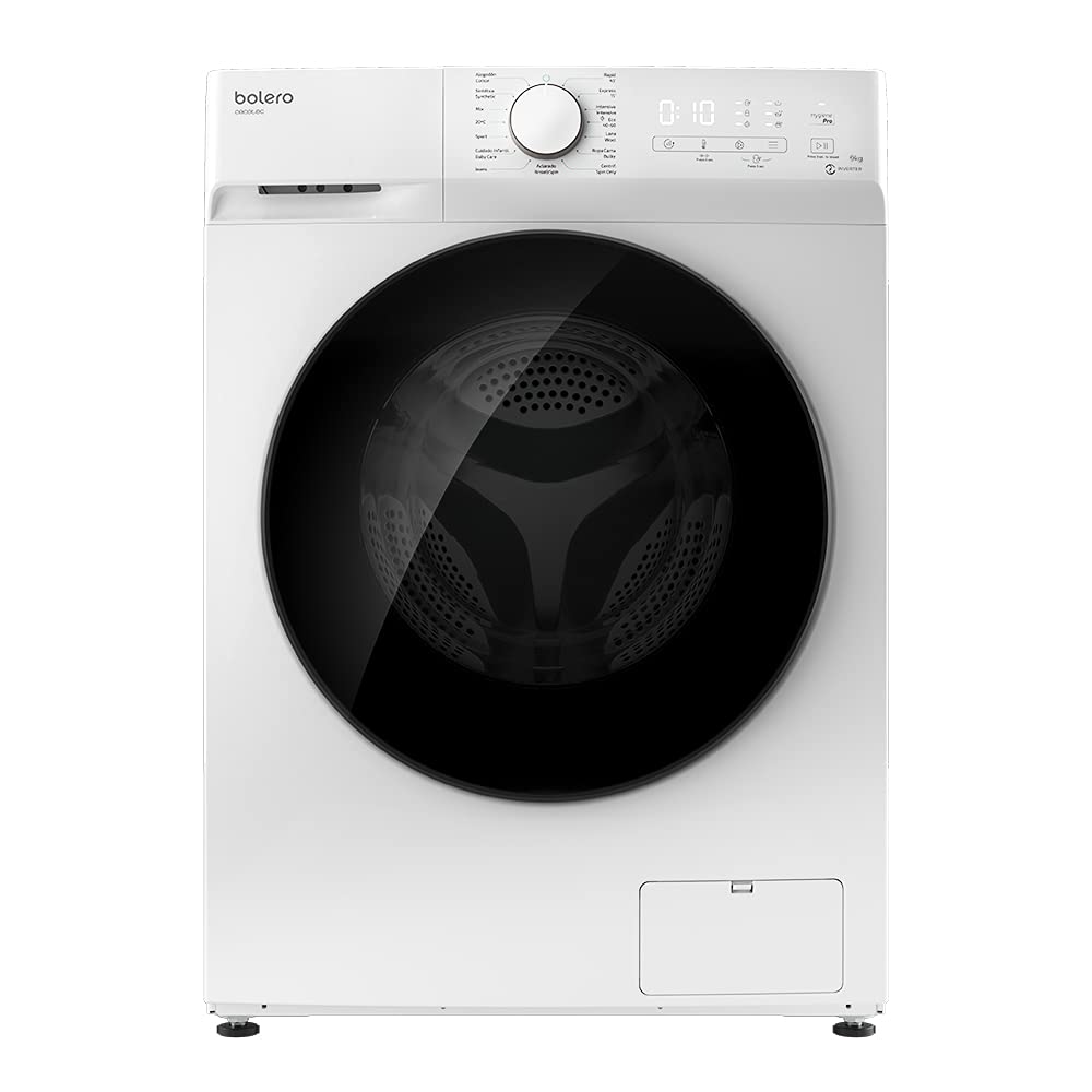 Cecotec Waschmaschine 9 Kg Carga Frontal Bolero DressCode 9400 Inverter. 1400 rpm, 2000 W, Motor Inverter Plus, 15 Programas, Higienización máxima, DelayStart