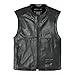 ICON One Thousand Associate Leather Vest , Distinct Name: Black, Gender: Mens/Unisex, Primary Color: Black, Size: XL