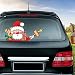 YULOONG Halloween noël voiture vitre arrière essuie-glace autocollants statiques coloré s'accroche décalcomanie décorations mignon fenêtre autocollant amovible réutilisable A2