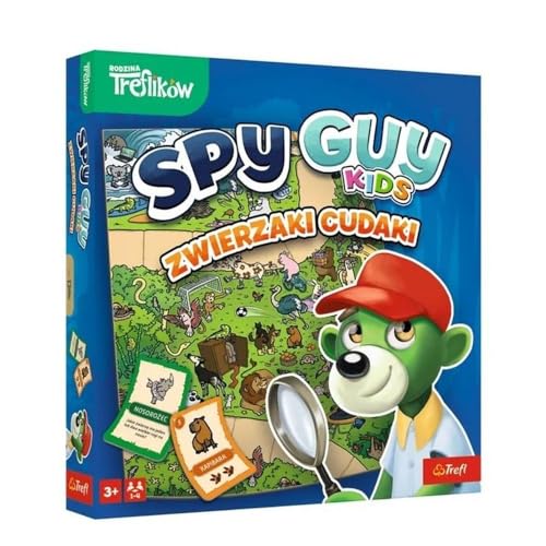 Trefl - Spy Guy Kids : Cudaki animal - Jeu de détective coopératif pour les plus petits, Family Board, Recherche Trail, pour les enfants à partir de 3 ans