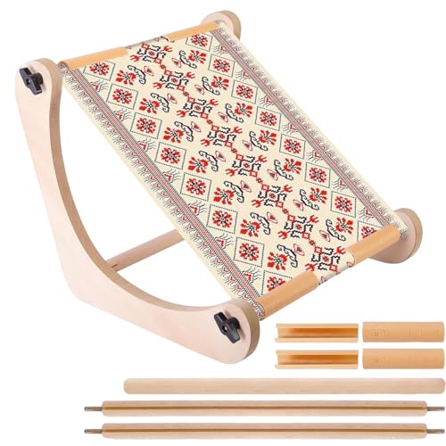 Soportes de bordado para trabajo a mano, herramientas de costura de madera ajustables | Accesorios de costura para sofás, sillas, mesas, camas, viajes, ganchillo, costura, acolchado, muebles de