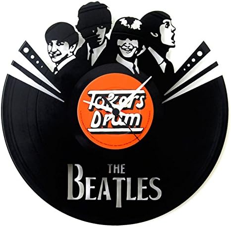 Orologio in Vinile Black Vinyl Clock, 33 x 33 x 4 cm