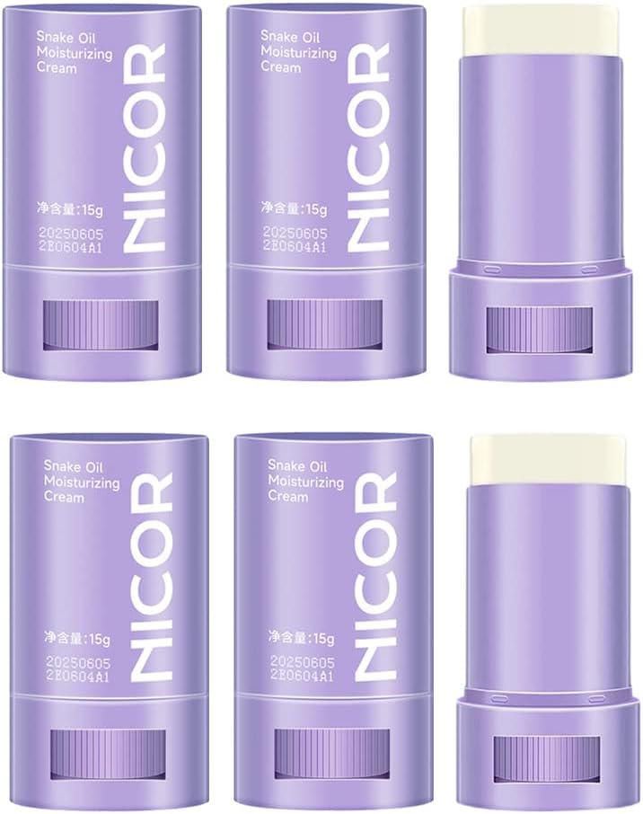 AgelessFace SkinLifting Moisturizing Balm Stick, AgelessFace Moisturizing Balm Stick, Korean Anti Wrinkle Moisturizer Multi Balm Stick For Face, Neck And Lips (4pcs)