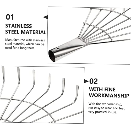 LIOOBO Ancinho De Grama Ancinho De Mão Para Folhas 4 Unidades Ancinho De Grama Dobrável Ancinho De F