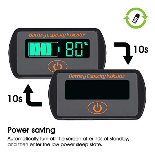 image for IS Battery Monitor, DC12V 24V 36V 48V 60V Lead-acid Battery Capacity T