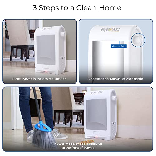 Eyevac Pro Touchless Vacuum - 1400 Watts Professional Vacuum With Active Infrared Sensors, High Efficiency Filtration, Bag-Less Canister (Designer White) #TOP2