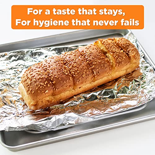 Image of House Wrap Aluminium Foil for Kitchen, Food Packing, Cooking, Baking - 1 Kg Net Guaranteed,18 Microns Thickness, Keeps Food Warm, Fresh, Hygienic (Pack of 2)