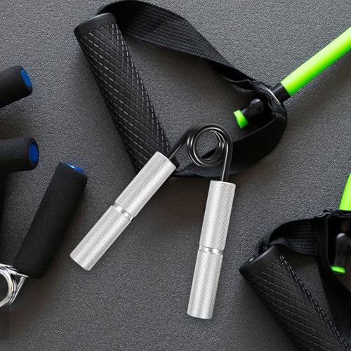 Image of Hand Gripper 300LB, Heavy-Duty Aluminum Alloy Hand Strength Trainer for Grip & Forearm Workout, Textured Anti-Slip Handles, Portable Finger Exerciser for Athletes, Rock Climbing