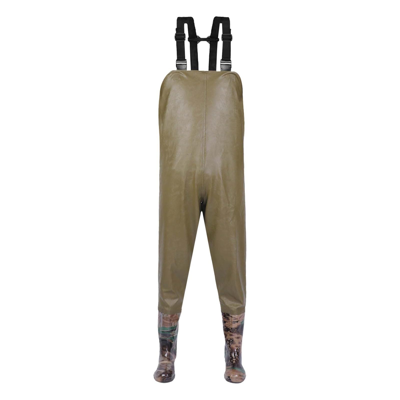 Overol de manga larga para hombre, botas de pesca, pantalones de pesca, pantalones de pesca, transpirables, para cruzar el agua, overoles ajustados para hombre de manga larga