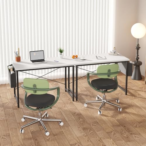 Image of OLIXIS Computer Desk, 44 Inch Gaming Desks for Home Office, All White