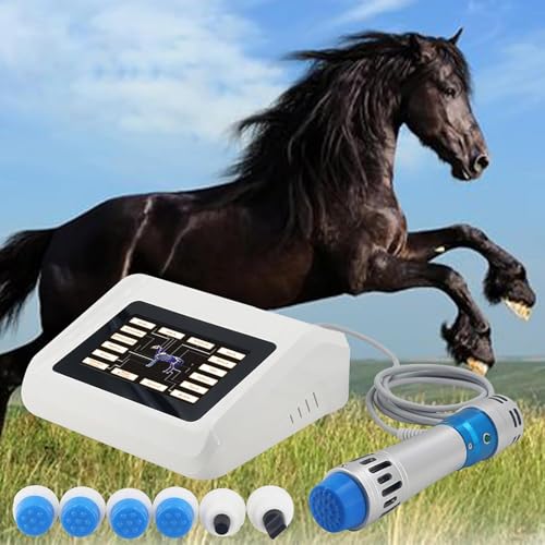 Dispositivo de Terapia de Ondas de Choque Extracorpóreo para Caballos, Máquina de Terapia por Ondas de Choque para Alivio de Dolor, 7 Cabezas de Masaje Profundo miniatura 2