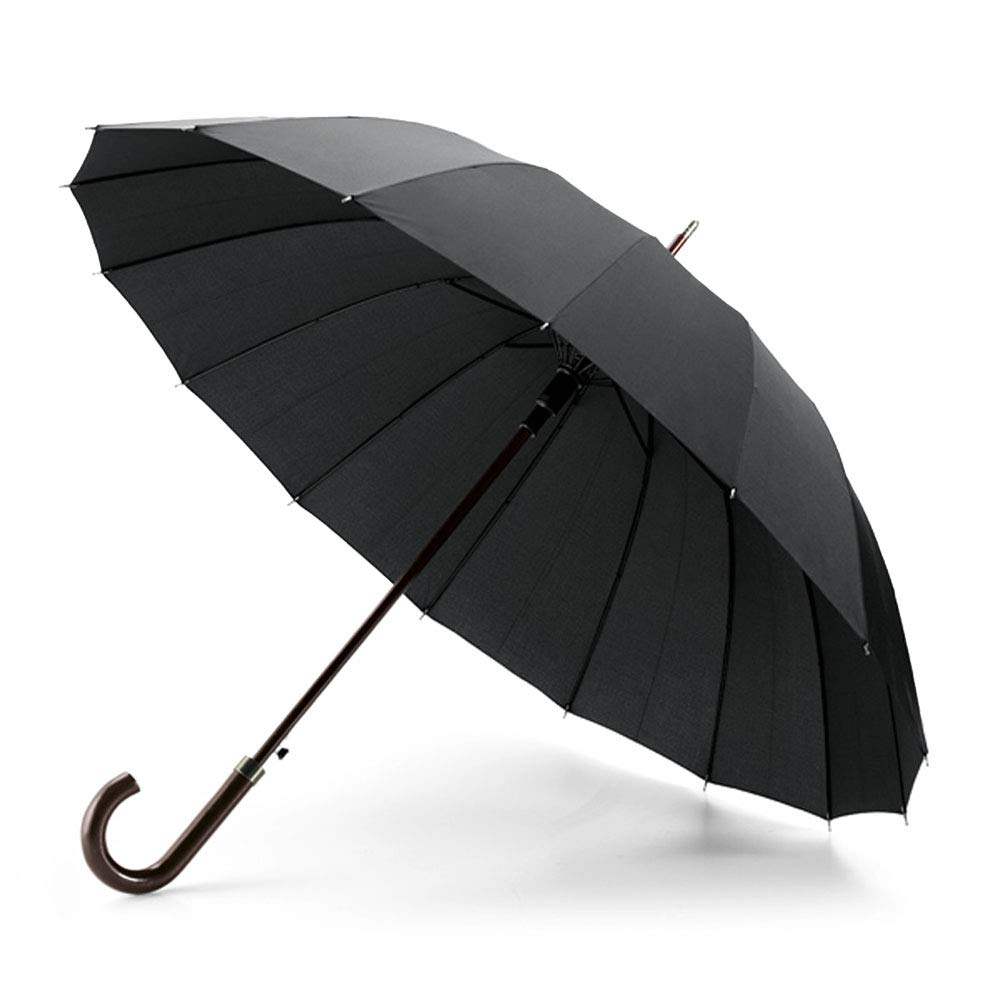 Esperanza Parasol London Stick 110 cm, czarny, czarny, 110 centimeters, Parasol w sztyfcie