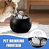 Fontana Acqua Per Gatti/Cani Ricaricabile USB-C, Filtro 5 Strati Con Sensore 3D, Serbatoio 1L, Ceramica Antigraffio - Idratante Automatico Per Interni/Esterni
