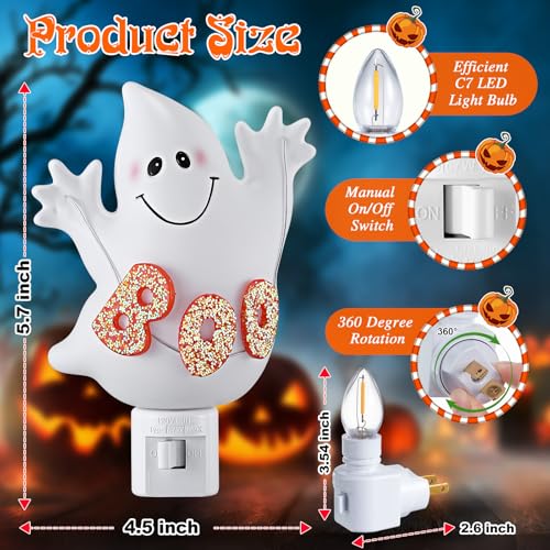 Meonum XU-MEONUM-1056 Halloween Decoration Indoor, Halloween Decorative Night Light Plug Into Wall thumb #1