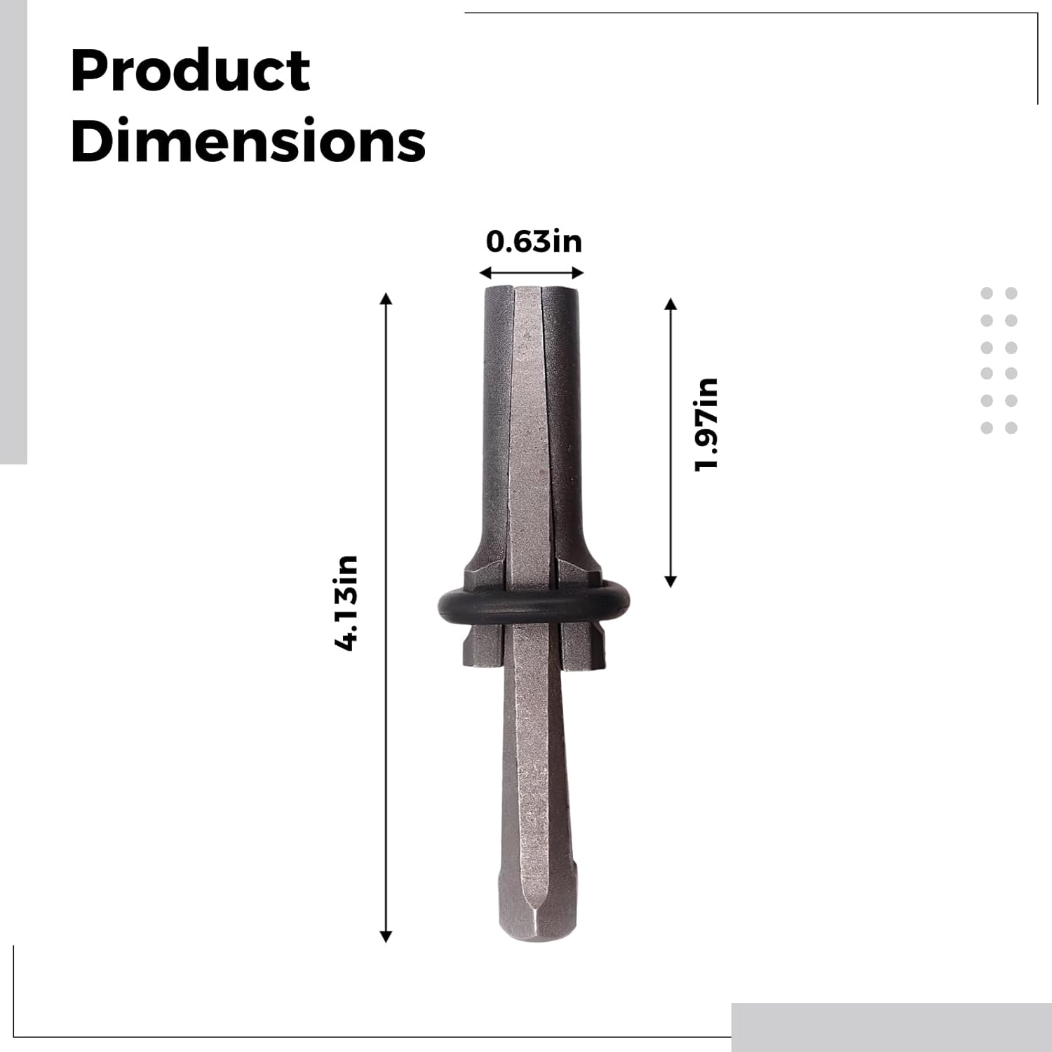 Heavy Duty Rock Splitting Wedges, 10 Pcs, 0.6 in / 16 Mm, Hardened Steel Stone Splitter Tools, for Concrete & Rock, 4.1 in