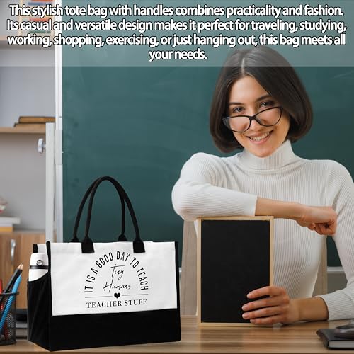 Bolsa tote para profesora de 16.5 x 12.6 x 6.7 pulgadas miniatura 2