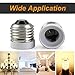 TWDRTDD FINELED 3-Pack E26 to E17 Socket Adapter,Medium Screw E26 to Intermediate Base E17 Light Bulb Socket Adapter Converter Reducer