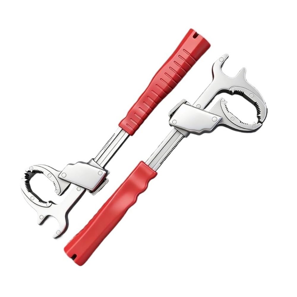 J Shuo Universal Faucet Wrench Multi-Functional Adjustable Bathroom Spanner Aluminum Alloy Sink Repair Tool