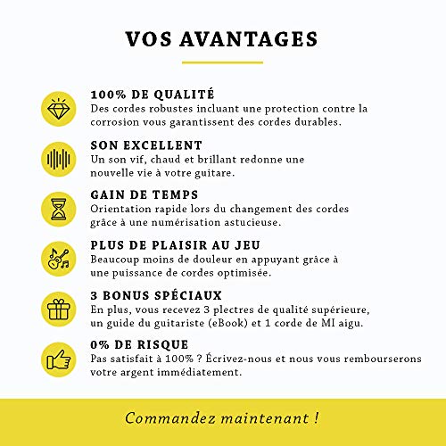 Belfort® - Corde di prima qualità per chitarra