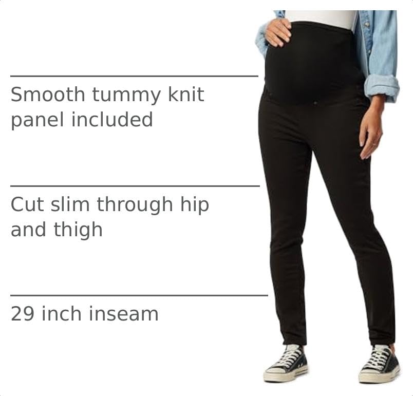 Levi Strauss Signature Gold Women's Maternity Skinny Jeans - Discontinued, Noir, Medium - image 4