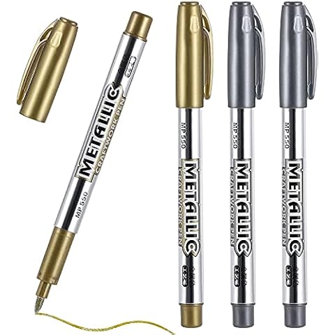 Metallic Gold and Silver Marker Pens Set Cover