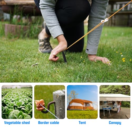 150 stuks haringen voor robotmaaiers, haringen voor bevestiging van omtrekdraad en grondhaken voor een veilige bevestiging van de begrenzingsdraad - Afbeelding 6