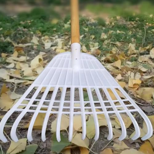 Image of BESPORTBLE Gardening Hand Tool Leaf Rake for Yard Plastic Rake Fine Teeth for Garden Sanitation