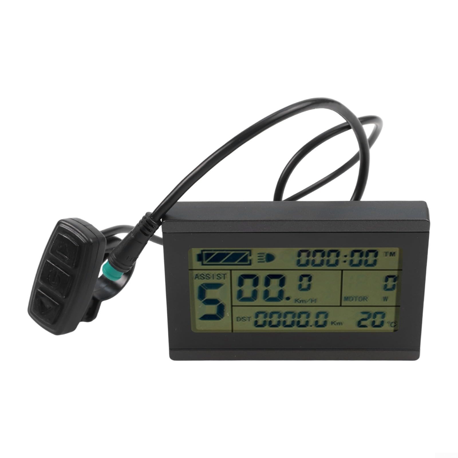 1 pezzo Kt-Lcd3 Display LCD Meter Per E-Bike, Pannello 24/36/48V Per Controller Serie Kt, Schermo Impermeabile Per Ciclismo Pendolarismo, Nero