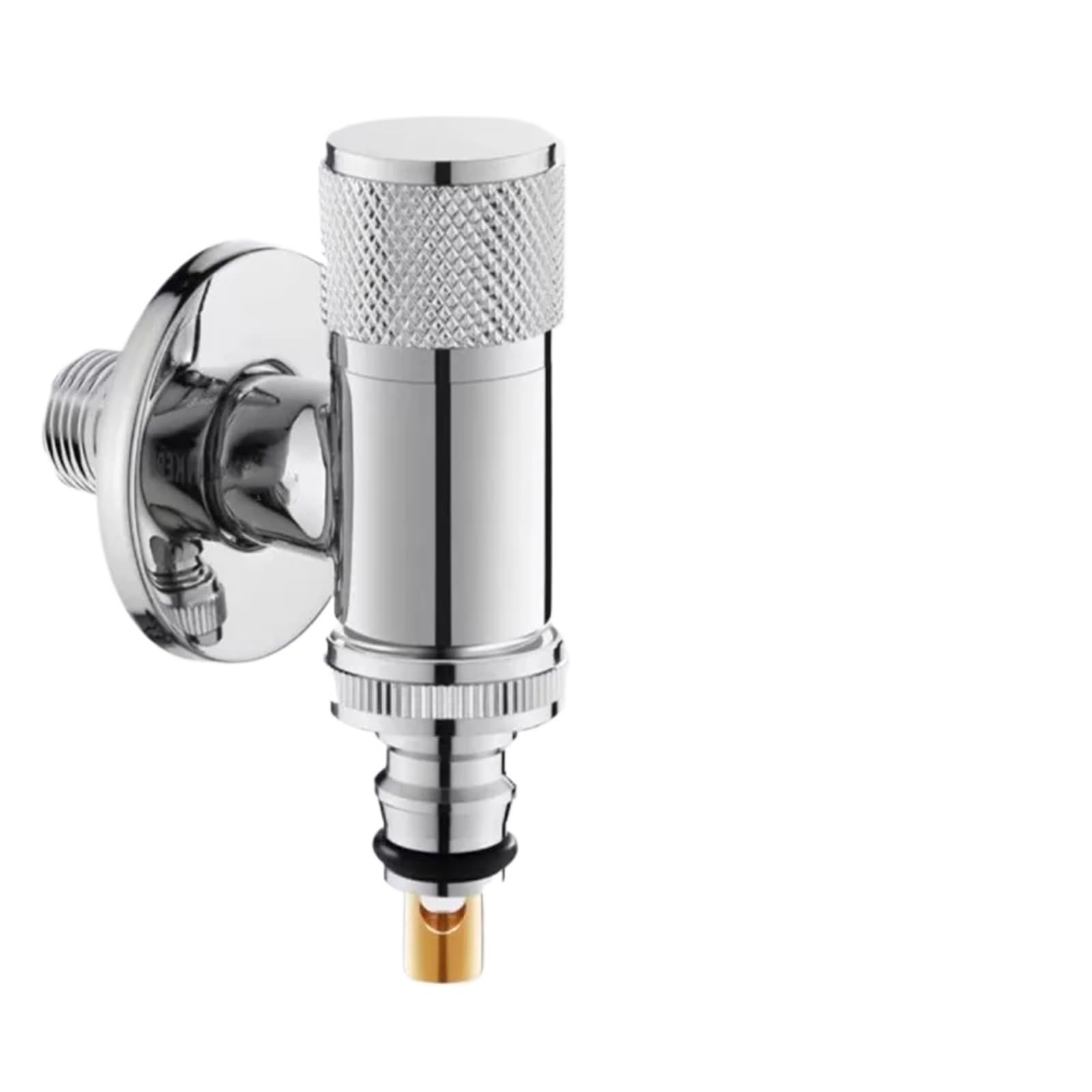 Outside Tap Wall Mounted Solid Brass Washing Machine Faucet Single Cold G1/2/G3/4 Mini Bibcock Outdoor Garden Mop Pool Tap(Color1)