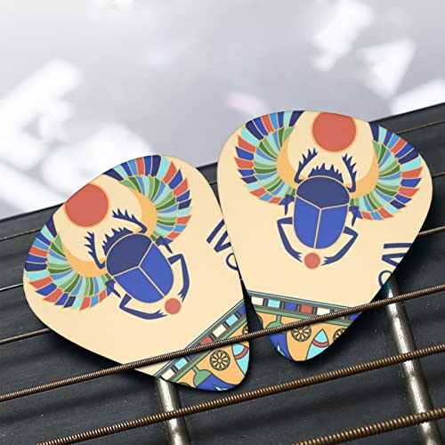 Ensemble de 12 médiators de guitare scarabée égyptien pour guitare acoustique, guitare électrique, contrebasse, ukulélé - Les Beatles, Paul McCartney, John Lennon, RIngo Starr, George Harrison Ensemble de 12 médiators de guitare scarabée égyptien pour guitare acoustique, guitare électrique, contrebasse, ukulélé – Image 8