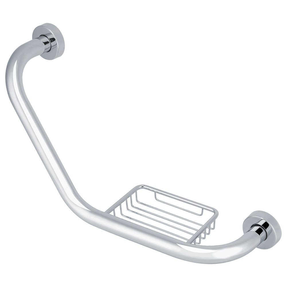 FKXSXAZ Shower Grab Rail Stainless Steel Bath Tray with Soap Holder Handrails for Bathroom Toilet Wall Handle Screen Bathtubs