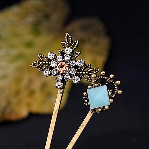 Miniatura 7 de 10 pinzas para el cabello, horquillas retro para mujeres, mujeres y niñas, accesorios para el cabello (10 unidades (paquete de 1))