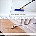ITTAR Grout & Scrub Brush Combo, Floor Scrubber with Long Handle, Multi-Purpose Stiff Bristles Cleaning Brush Set for Tile, Grout, Deck, Kitchen, Shower Floor (2 Pcs)