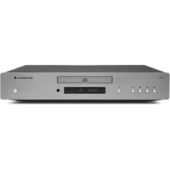 Cambridge Audio AXC35 - CD Player HiFi CD Player with Full Playback Wolfson DAC & Digital Output for Home Stereo - Lunar Grey