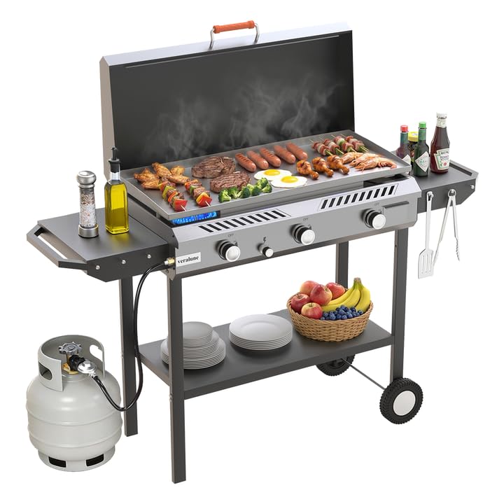 Veralune 2-in-1 Propane Stove & 33'' Griddle Combo with Ignition