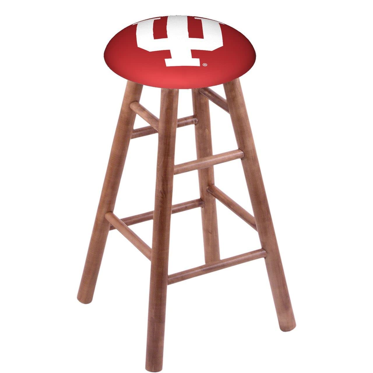 Holland Bar Stool Co. Maple Counter Stool in Medium Finish with Indiana Seat by The