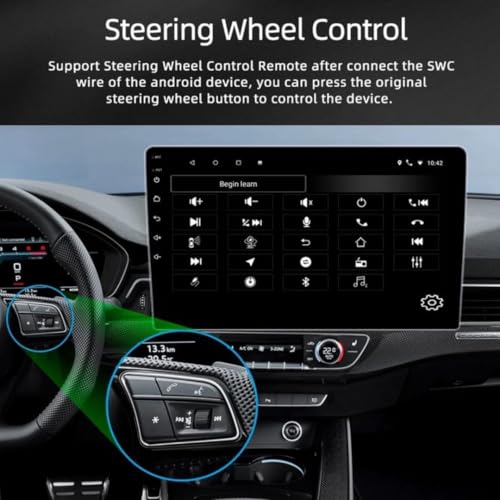 Image of VOLMAX 9 Inch 1280P HD IPS | TS-9 Processor | Car Android Display with Gorilla Glass | Double Din Car Stereo 2GB RAM /32GB ROM Multimedia Player with AHD Camera, Dashboard Frame & Socket